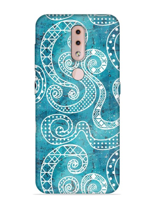 Vintage Curved Seamless Embossed Soft Silicone Case for Nokia 4.2