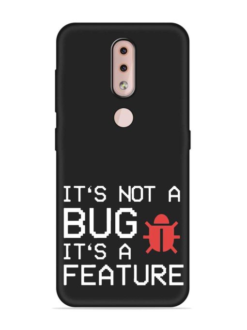 Not Bug Feature Embossed Soft Silicone Case for Nokia 4.2 Zapvi