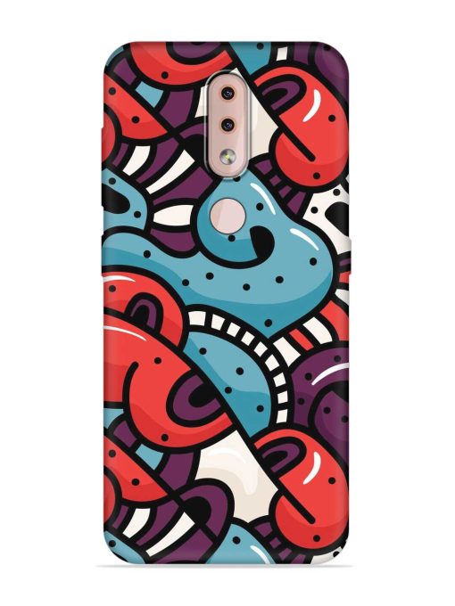 Seamless Backdrop Colorful Embossed Soft Silicone Case for Nokia 4.2 Zapvi