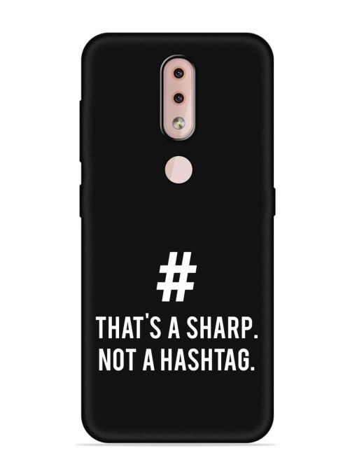 Thats Sharp Not Embossed Soft Silicone Case for Nokia 4.2 Zapvi