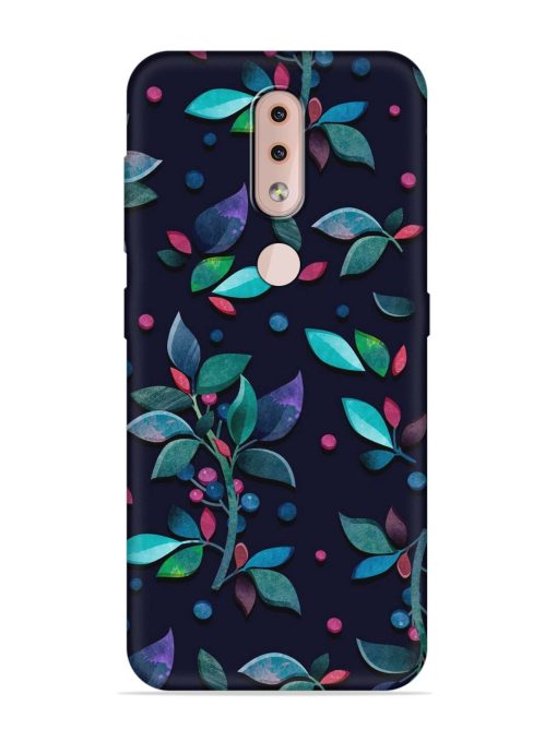 Decorative Watercolor Flower Embossed Soft Silicone Case for Nokia 4.2 Zapvi