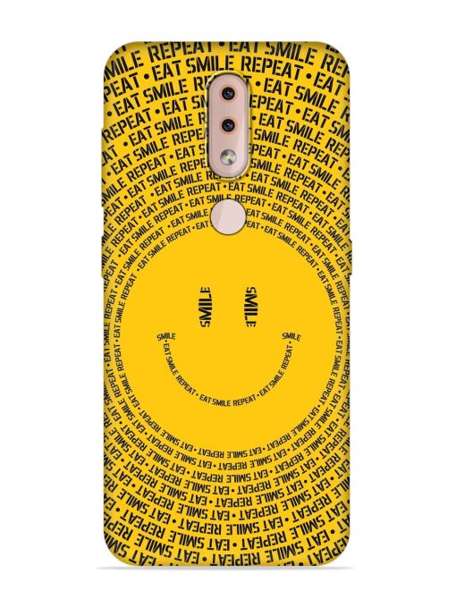 Smiley Embossed Soft Silicone Case for Nokia 4.2