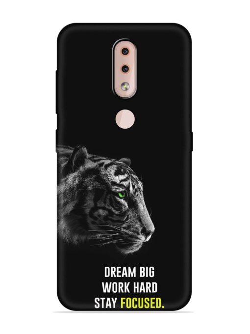 Dream Big Work Hard Embossed Soft Silicone Case for Nokia 4.2 Zapvi