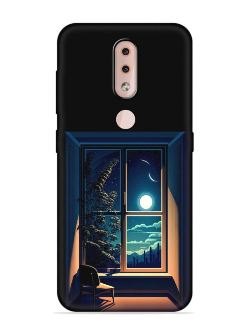 Night View At Window Embossed Soft Silicone Case for Nokia 4.2 Zapvi