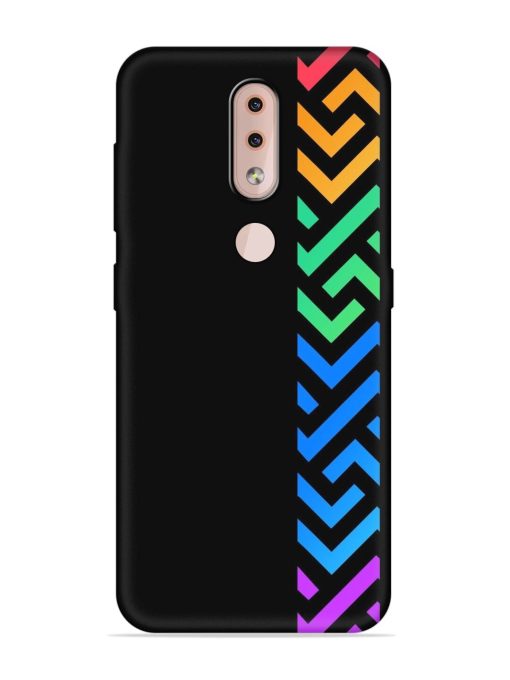 Colorshape Stripes Embossed Soft Silicone Case for Nokia 4.2 Zapvi