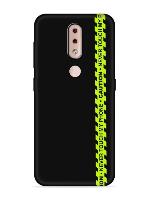 Never Touch My Phone Embossed Soft Silicone Case for Nokia 4.2 Zapvi