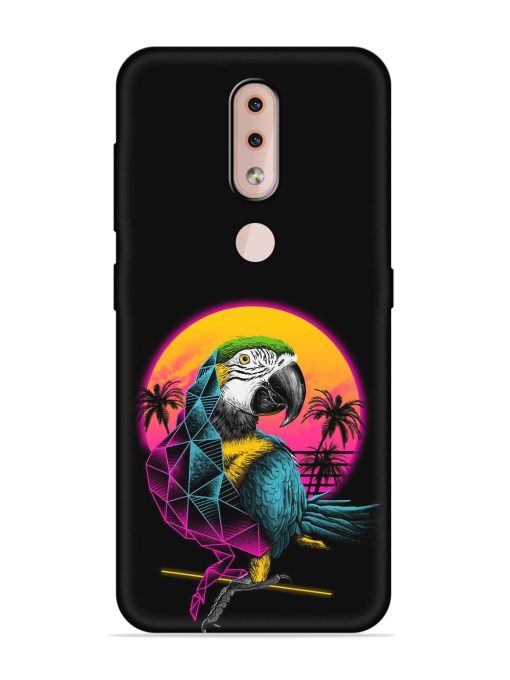 Rad Parrot Embossed Soft Silicone Case for Nokia 4.2 Zapvi