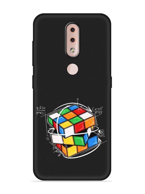 Cubik Vector Embossed Soft Silicone Case for Nokia 4.2 Zapvi