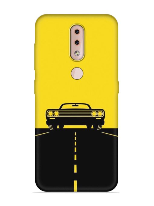 Classic Car Embossed Soft Silicone Case for Nokia 4.2 Zapvi