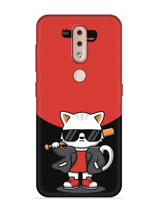 Cool Little Bear Cartoon Embossed Soft Silicone Case for Nokia 4.2 Zapvi