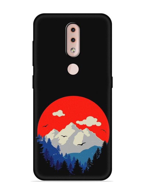 Mountain Abstract Embossed Soft Silicone Case for Nokia 4.2 Zapvi