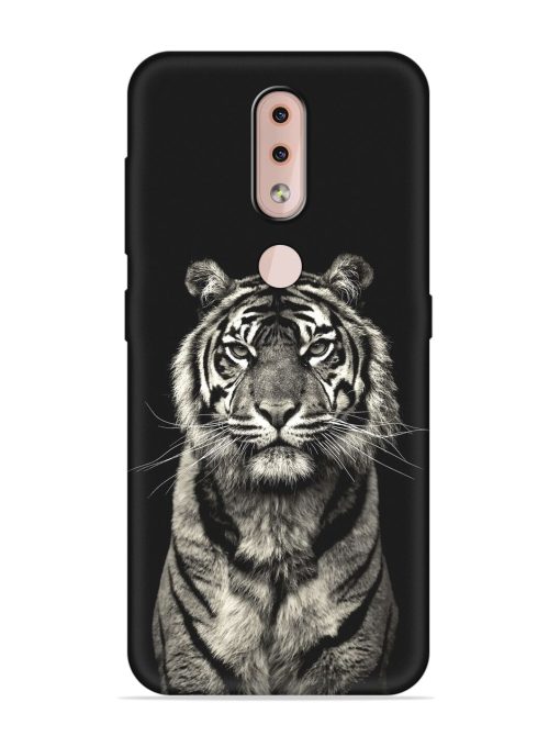 Tiger Art Embossed Soft Silicone Case for Nokia 4.2