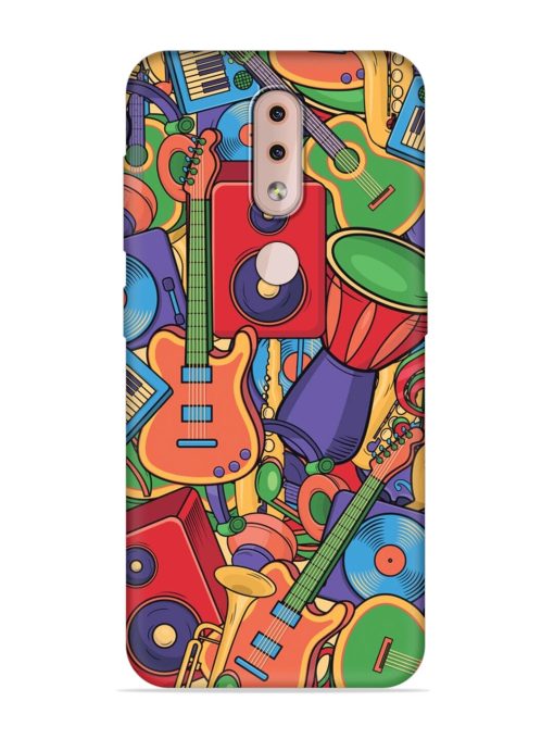 Colorful Music Art Embossed Soft Silicone Case for Nokia 4.2