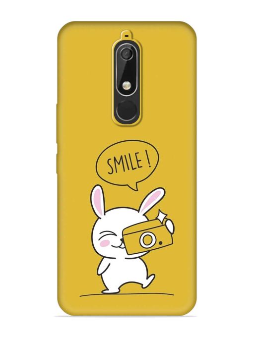 Hey Smile Please Embossed Soft Silicone Case for Nokia 5.1 Zapvi