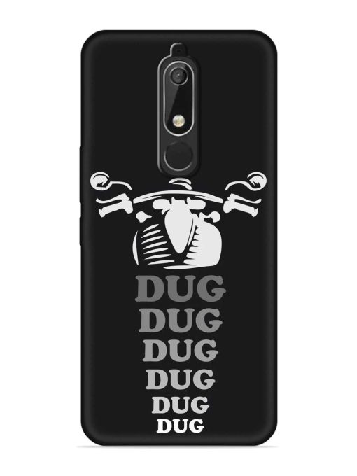 Dug Dug Dug Embossed Soft Silicone Case for Nokia 5.1 Zapvi