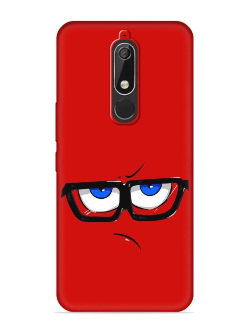 Rad Angry Face Embossed Soft Silicone Case for Nokia 5.1 Zapvi