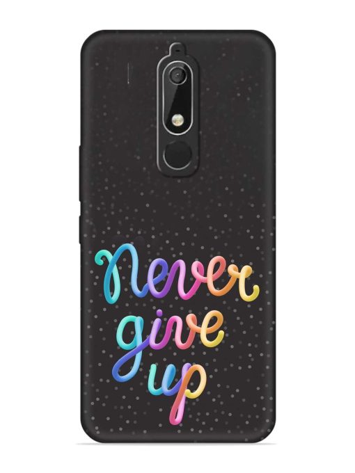 Colorful Stylized Rainbow Embossed Soft Silicone Case for Nokia 5.1 Zapvi