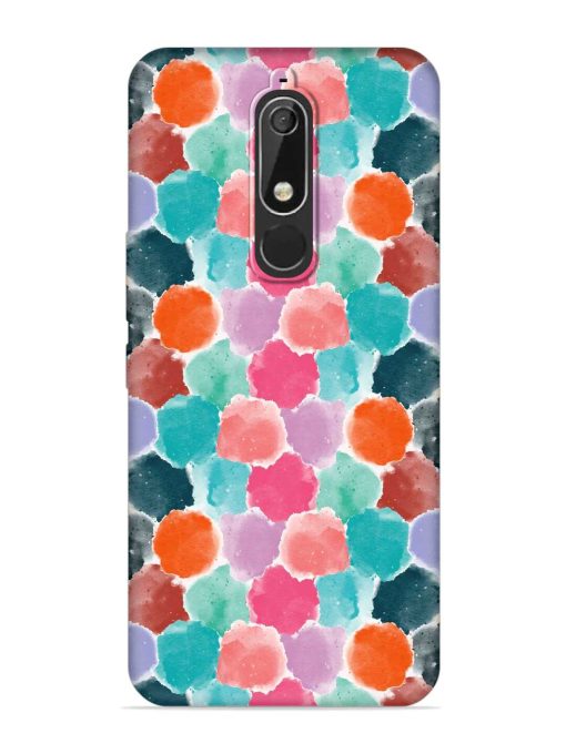 Colorful Seamless Pattern Embossed Soft Silicone Case for Nokia 5.1 Zapvi