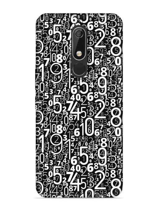 Many Numbers Different Embossed Soft Silicone Case for Nokia 5.1 Zapvi