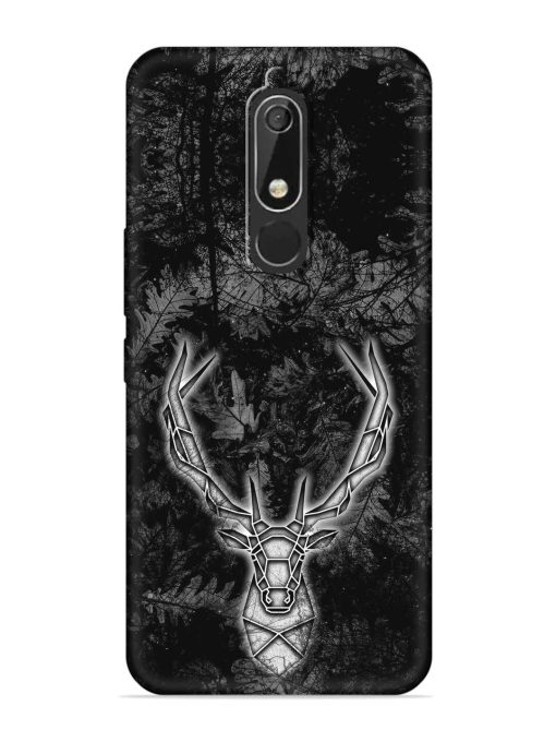 Ancient Deer Embossed Soft Silicone Case for Nokia 5.1 Zapvi