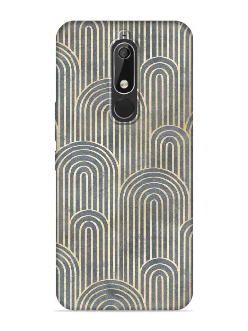 Art Deco Style Embossed Soft Silicone Case for Nokia 5.1