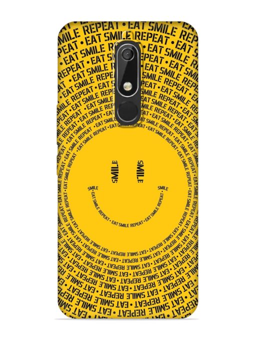 Smiley Embossed Soft Silicone Case for Nokia 5.1 Zapvi