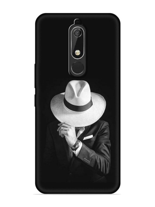 Men Under Hat Embossed Soft Silicone Case for Nokia 5.1