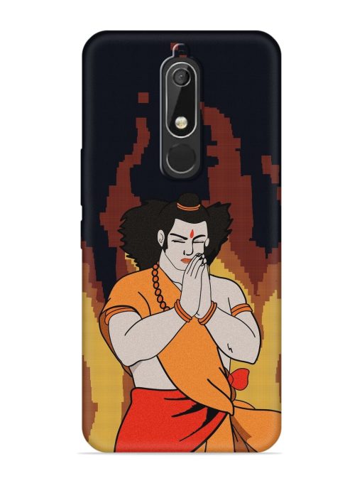 Shree Ram Vector Embossed Soft Silicone Case for Nokia 5.1 Zapvi