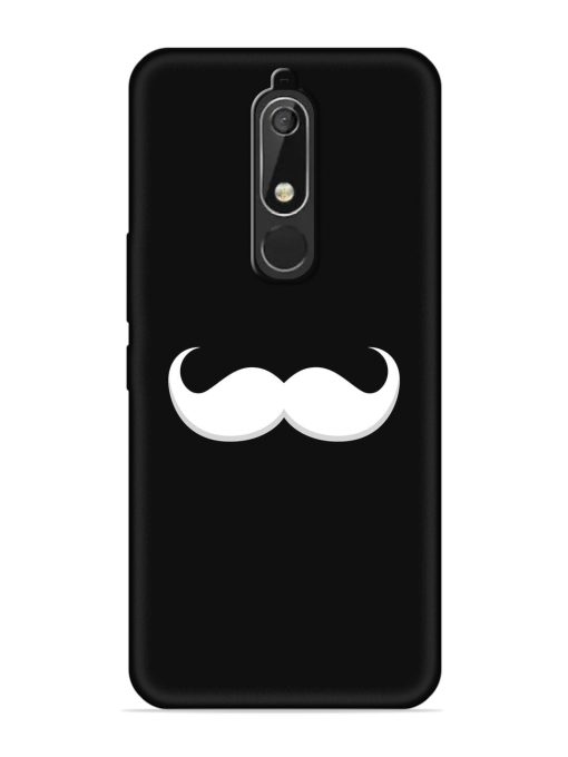 Mustache Vector Embossed Soft Silicone Case for Nokia 5.1 Zapvi