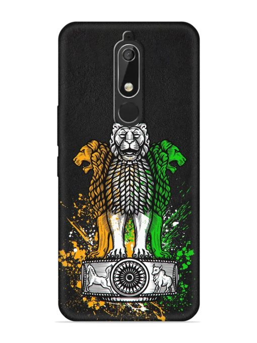 Pillars Of Ashoka Embossed Soft Silicone Case for Nokia 5.1 Zapvi