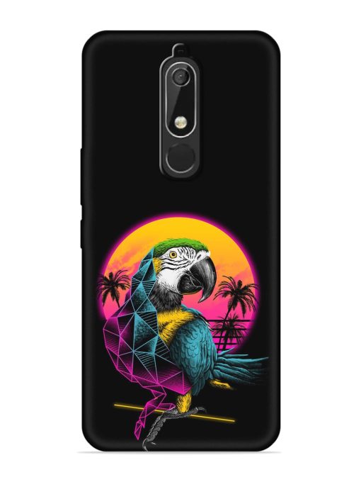 Rad Parrot Embossed Soft Silicone Case for Nokia 5.1 Zapvi