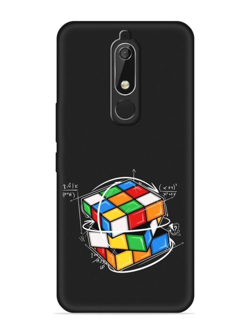 Cubik Vector Embossed Soft Silicone Case for Nokia 5.1