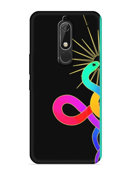 Art Geometric Abstraction Embossed Soft Silicone Case for Nokia 5.1 Zapvi