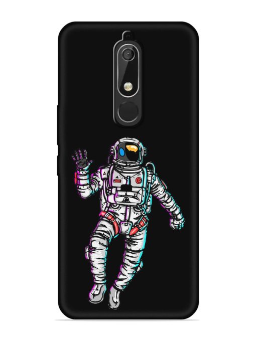 Spaceman Embossed Soft Silicone Case for Nokia 5.1 Zapvi