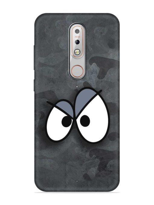 Big Eyes Night Mode Embossed Soft Silicone Case for Nokia 5.1 Plus Zapvi