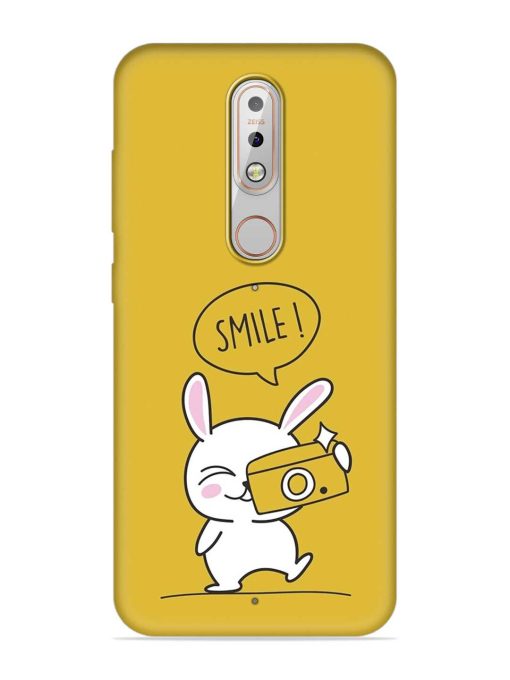 Hey Smile Please Embossed Soft Silicone Case for Nokia 5.1 Plus Zapvi