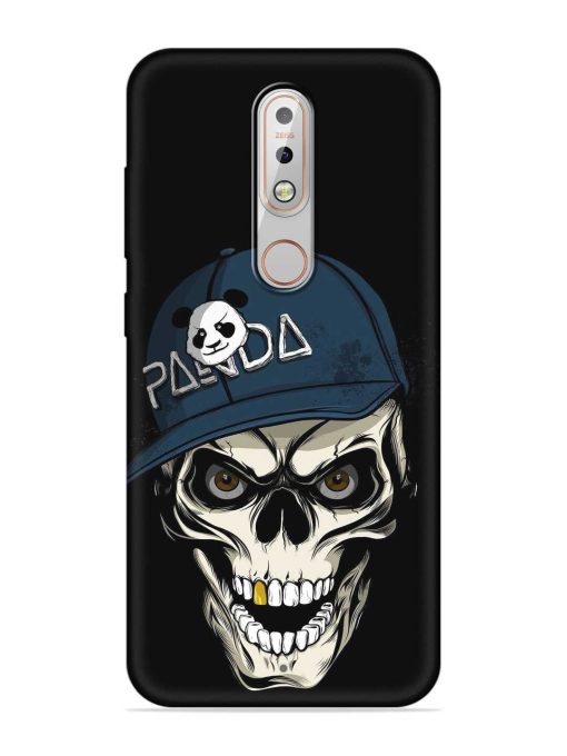 Panda Skull Embossed Soft Silicone Case for Nokia 5.1 Plus Zapvi