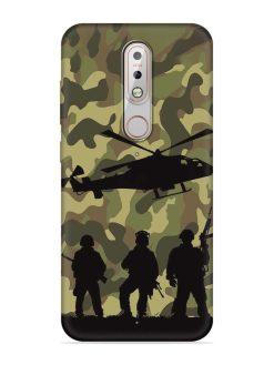 Army Heros Embossed Soft Silicone Case for Nokia 5.1 Plus