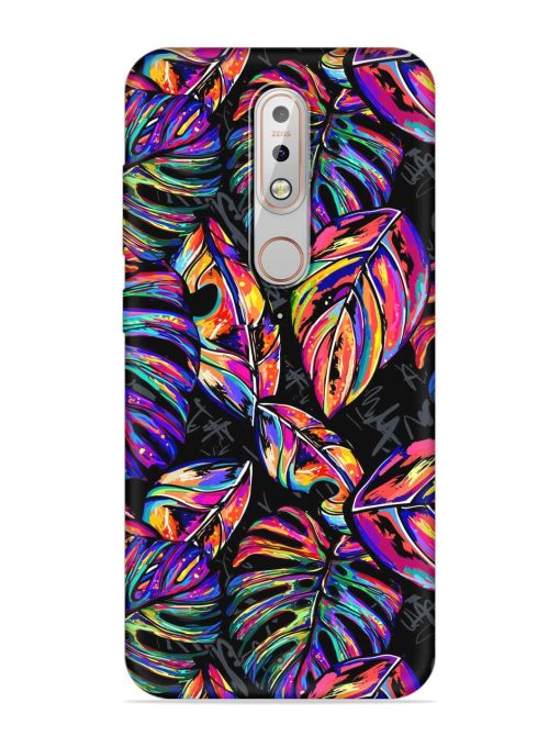 Tropical Seamless Vector Embossed Soft Silicone Case for Nokia 5.1 Plus Zapvi