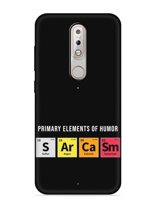 Primary Elements Humor Embossed Soft Silicone Case for Nokia 5.1 Plus Zapvi