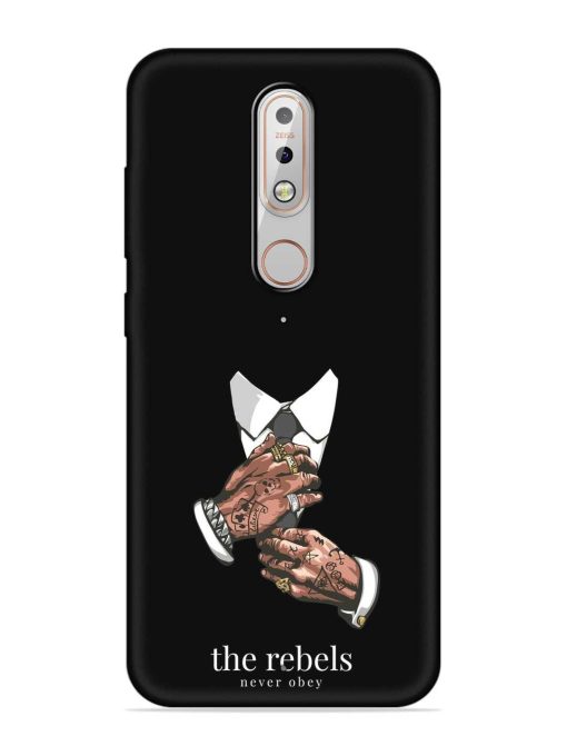 Rebels Slogan Man Embossed Soft Silicone Case for Nokia 5.1 Plus