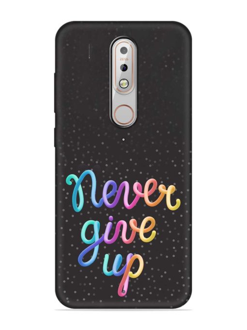 Colorful Stylized Rainbow Embossed Soft Silicone Case for Nokia 5.1 Plus Zapvi