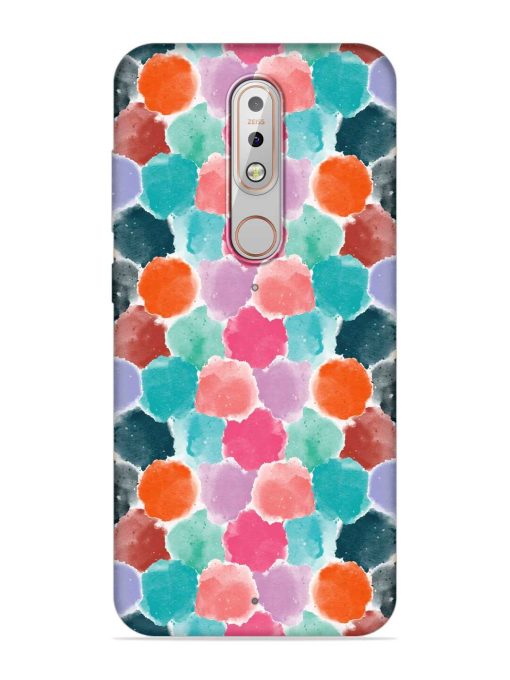 Colorful Seamless Pattern Embossed Soft Silicone Case for Nokia 5.1 Plus Zapvi