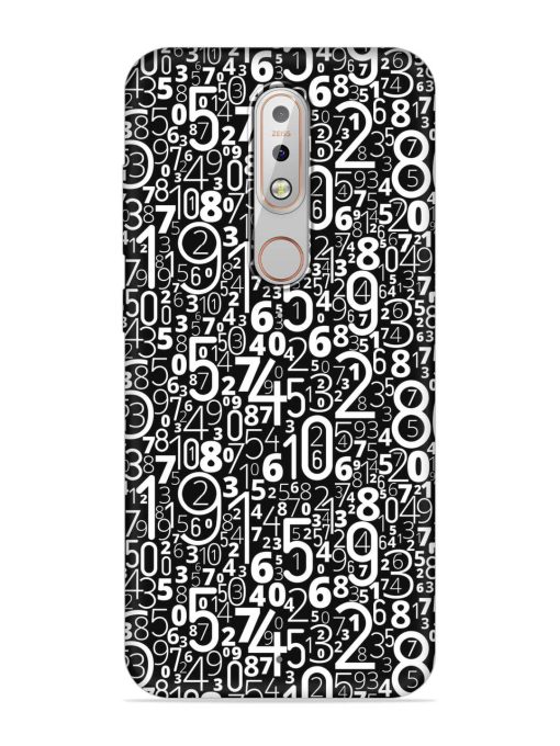 Many Numbers Different Embossed Soft Silicone Case for Nokia 5.1 Plus Zapvi