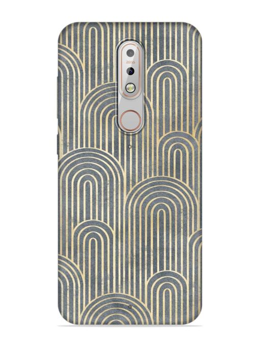 Art Deco Style Embossed Soft Silicone Case for Nokia 5.1 Plus Zapvi