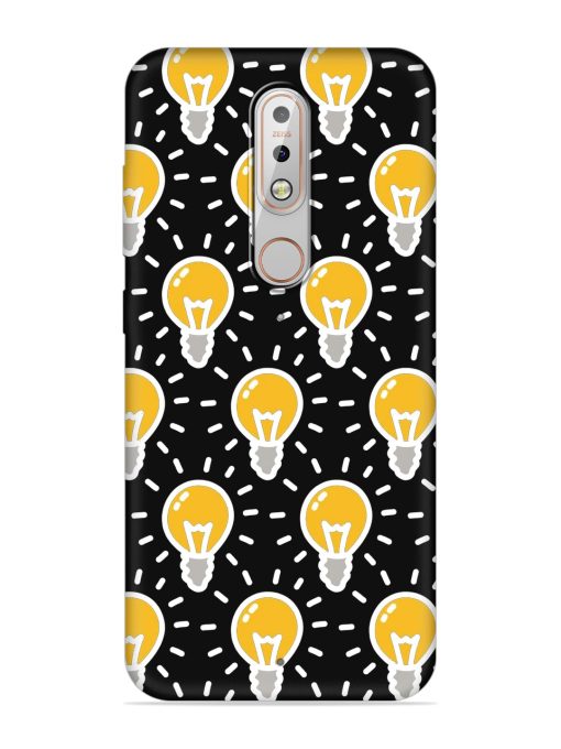 Light Bulb Seamless Embossed Soft Silicone Case for Nokia 5.1 Plus