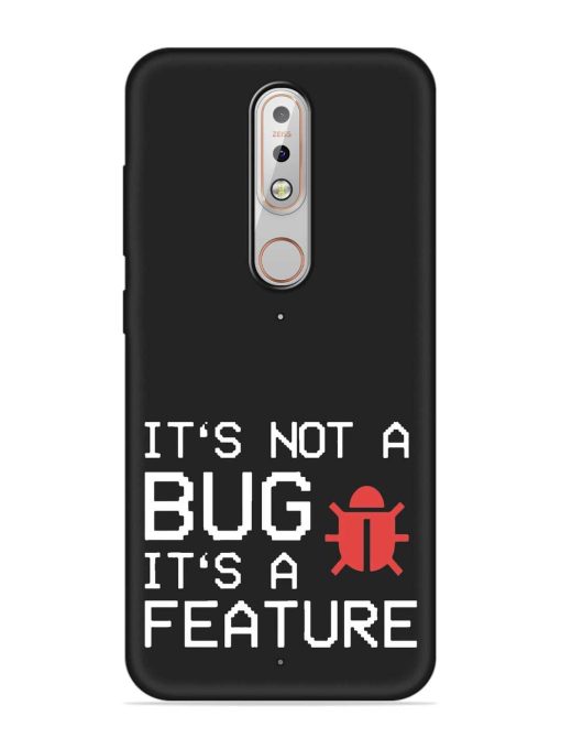 Not Bug Feature Embossed Soft Silicone Case for Nokia 5.1 Plus