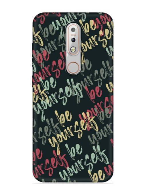 Yourself Seamless Embossed Soft Silicone Case for Nokia 5.1 Plus Zapvi