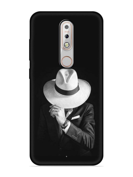 Men Under Hat Embossed Soft Silicone Case for Nokia 5.1 Plus Zapvi