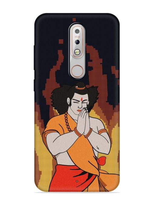 Shree Ram Vector Embossed Soft Silicone Case for Nokia 5.1 Plus